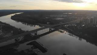 DJI MAVIC AIR Russia, city Ufa, the river Ufimka, Россия, Уфа, Уфимка