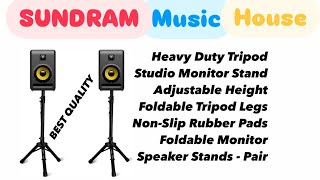 Heavy Duty Tripod Studio Monitor Stand Adjustable Height Foldable Tripod Legs 🔉#stand #studio