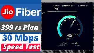 JIO FIBER 30 Mbps 399 rs Plan Speed test - Ookla