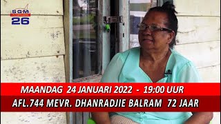 AFL 744 MEVR  DHANRADJIE BALRAM  72 JAAR