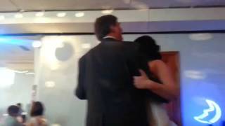 Rachael dances with dad