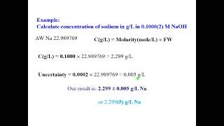 Lecture11:  Concentrations and Dilutions