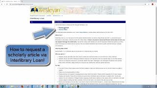 NCWC Pearsall Library - Interlibrary Loan Tutorial