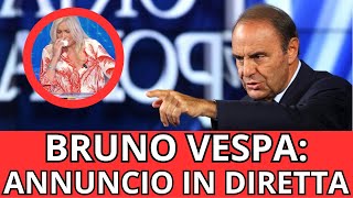 BRUNO VESPA SHOCK: LA NOTIZIA IN DIRETTA TV "HO ASPETTATO 3 ANNI PER.."