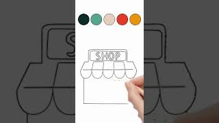 Shop 'Til You Drop The Ultimate Shopping Experience! 🛒🛍  #shorts #paint #pencilart