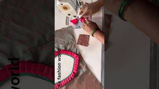 Frill blouse design cutting and stitching #Shorts#Shorts #shortsviral #blousedesign#shortsvideo