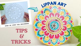 Colourful Lippan Art | Tips and Tricks for Beginners | Mud mirror work | Easy Wall Decor Ideas