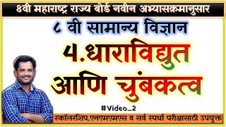 8 वी | सा. विज्ञान | प्र.4 धाराविद्युत आणि चुंबकत्व | वर्ग आठवी | मराठी माध्यम | Video_2  | 8th Sci