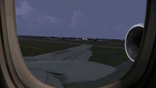 Tu-154M Landing Moscow -  Vnukovo (UUDD - UUWW)