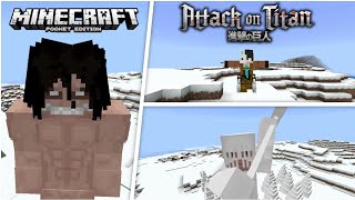 Minecraft pe Attack on Titan addon! MCPE Attack on Titan Mod!