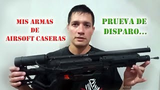 Potentes armas de airsoft caseras de aire comprimido... automáticas y tiro a tiro.