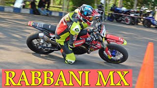 AKSI BOS RABBANI MX BERLATIH SERIUS MENGGUNAKAN HUSQVARNA SUPERMOTO