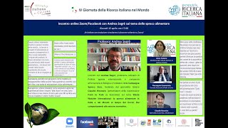 Giornata della Ricerca Italiana nel Mondo con Andrea Segrè sul tema dello spreco alimentare 15.04.21