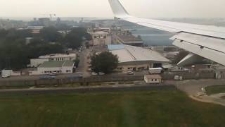 Wonderful flight landing in Delhi airport