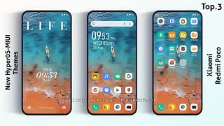 3 Premium HyperOS Themes for Xiaomi,Redmi,Poco 🤩 | HyperOS Amazing  Themes✨