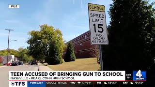 16-year-old charged for bringing gun to Nashville high school