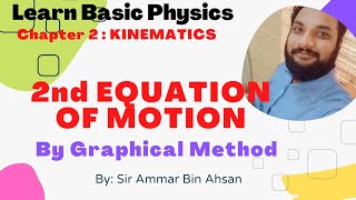 Second Equation of Motion [ s = ut +1/2  at² ] | Graphical Interpretation | By Sir Ammar Bin Ahsan