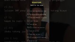 Chord Nona ku tau nona #shorts #viral #kuncigitar #viralvideo #fyp