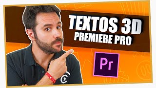 Cómo CREAR TEXTOS 3D con Premiere Pro😲 [FÁCIL y RÁPIDO]