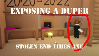 DUPER STOLE MY ITEMS | Lumber Tycoon 2