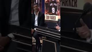 TONY PARKER ON TIM DUNCAN NOT TALKING TO HIM AS A ROOKIE ``TIMMY DON'T LIKE FRENCH PEOPLE`` #shorts