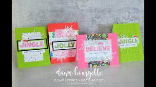 REPLAY FB Live 58 - Sunday Crafternoon With Dawn using the Jingle Jingle Jingle Stamps - Stampin Up!