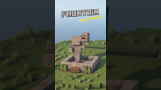 Minecraft: Fountain Tutorial / Designs #shorts #minecraft_builds