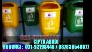 tong sampah fiberglass, tong sampah bulat, tong sampah awet