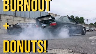 E36 burnout and donuts!!!