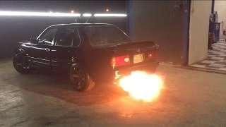 E30 M50 Swap Crazy Anti-Lag!!!