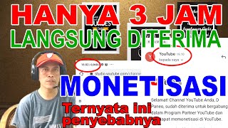 peninjauan monetisasi hanya 3 jam