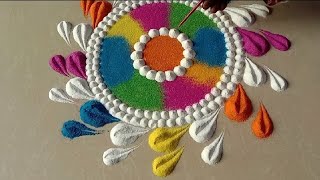 Holi Special Rangoli.Simple Holi Rangoli Designs.Rangoli.Holi Rangoli Designs.Festival Kolam