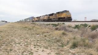 Stack Train with SD70ACe Leading and Fantastic Horn Show!