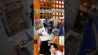 Taehyung's spot in Jinny's kitchen #bts #btsarmy #v #jinnyskitchen