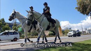 SA Police officers traveling on two horsepower