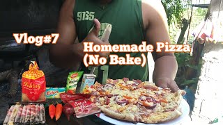 Vlog #7 || Homemade Pizza (No bake) Sugnod kahoy okay na || By Choy amaw KuyaJosh