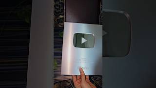 100k silver play button unboxing video #shortvideo #100ksubscribers #silverplaybutton #unboxing