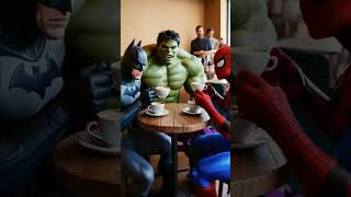 Justice League Coffee Break: Batman, Hulk, Spiderman, Ironman! #justiceleague #animation