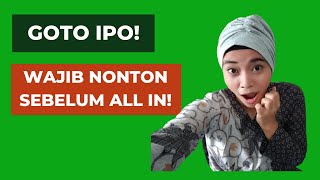 GOTO IPO! GOTO Layak Beli? Saran Buat Pemula Kalau Mau Beli Saham IPO!