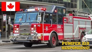 Montréal | Montréal Fire Service (SIM) Pumper 210 Responds to Medical Call in Shaughnessy Village