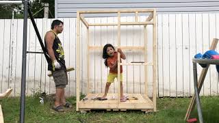 DIY Playhouse from a scrap Pallets