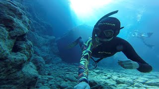 Freediving & sailing in Greece, DOLPHINS, Amorgos - Olympia shipwreck, Iraklia - aircraft wreck