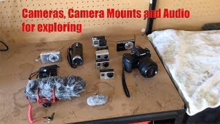 Cameras, Camera Mounts and Audio I use for exploring - KLR and Prado.