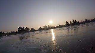 Having fun on iceskates