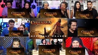 Chhaava Teaser Reaction Mashup  #vickykaushal #reactionmashup #rashmikamandanna #chhaava