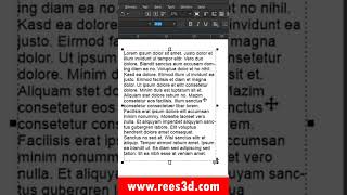 Turn on Hyphenation in CorelDRAW #shorts #rees3d #coreldraw #graphicdesign