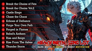 Heavy Metal Instrumental To boost motivation🔥 [ Hard Rock Metal Music Playlist ]