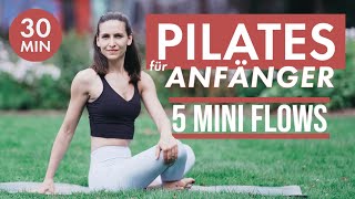 5 DYNAMISCHE Pilates-Flows für ANFÄNGER🤸🤫 Ohne Musik