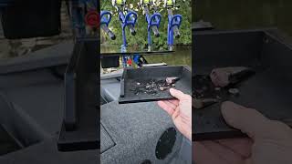 Quick Remove Bait Board! #boat Multbar Rod Rack Lite