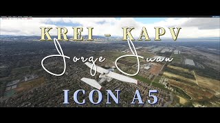 KREI to KAPV ICON A5 MSFS